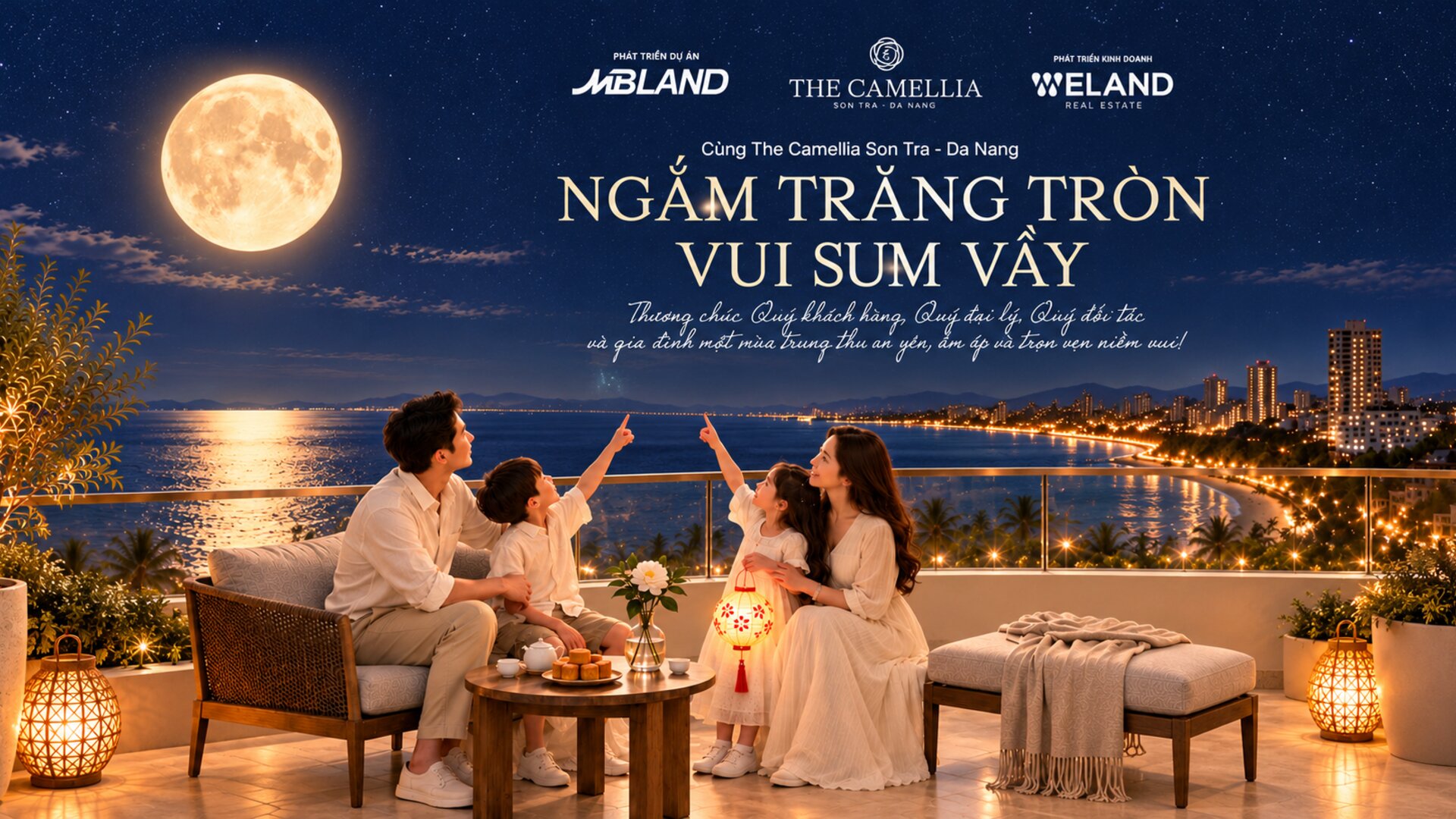 Ngắm trăng tròn vui sum vầy — Trung thu tại The Camellia Sơn Trà